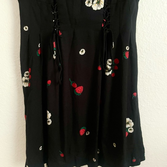 Free People Dream Girl Lace Up Strawberry Dress - Picture 8 of 9
